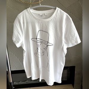 White loose fit t shirt